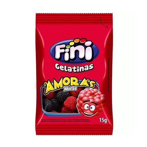 Balas de Gelatina Fini Amoras 15g