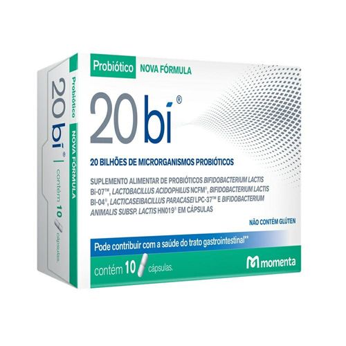 Probiótico 20 Bí Momenta com 10 Cápsulas