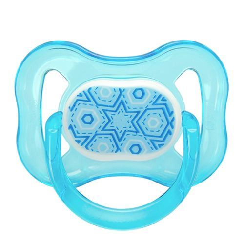 Chupeta Kuka Color Decorada Azul Tamanho 2 com 1 Unidade