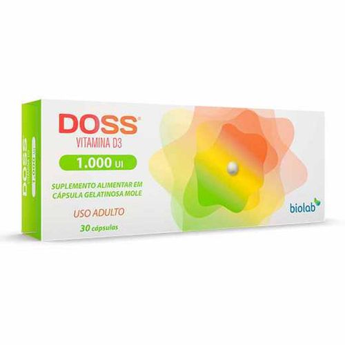 Vitamina D 1.000UI Doss com 30 Cápsulas