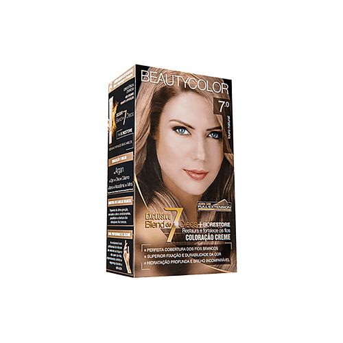 Coloração Permanente Beauty Color 7.0 Louro Natural