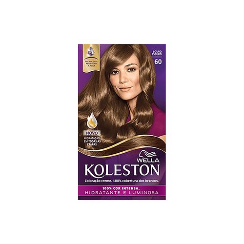 Kit Coloração Creme 60 Louro Escuro Wella Koleston