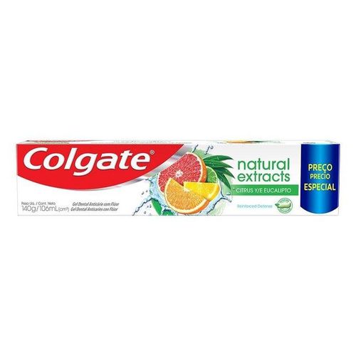 Creme Dental Colgate Natural Extract Defesa Reforçada 140g