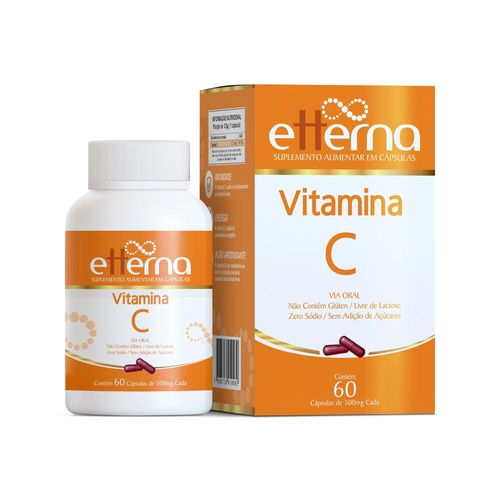 Vitamina C Etterna com 60 Cápsulas com 500mg