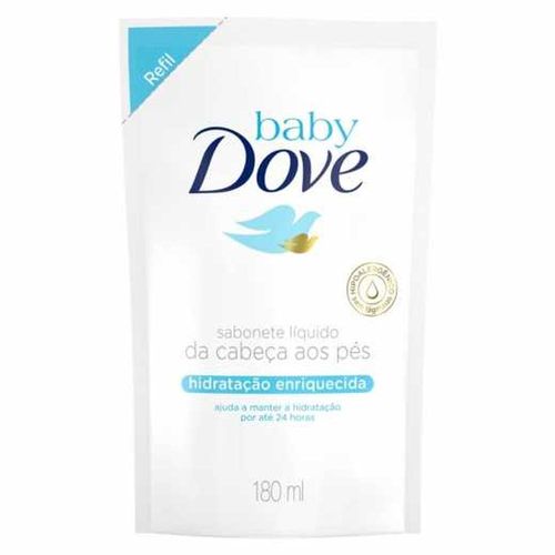Sabonete Líquido Dove Baby Hidratação Enriquecida Refil 180ml