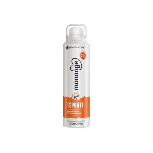 Desodorante Antitranspirante Aerosol Monange Sport Feminino 72H 150ml