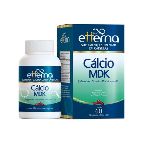 Cálcio MDK Etterna com 60 Cápsulas
