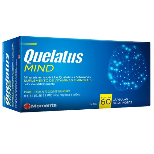 Suplemento Vitamínico e Mineral Quelatus Mind com 60 Cápsulas Gelatinosas