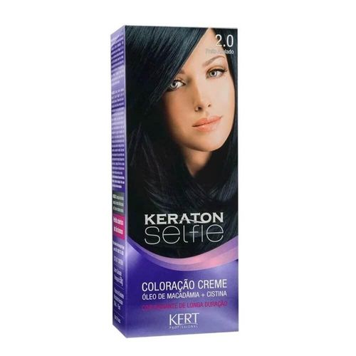 Tintura Selfie Cor Nº 2.0 Preto Azulado Keraton com 1 Unidade