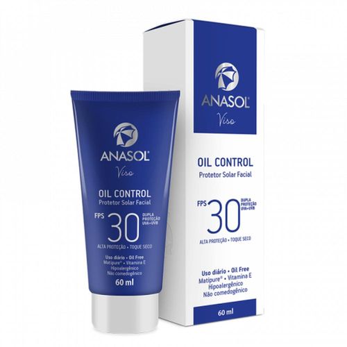 Protetor Solar Facial FPS 30 Viso Oil Control Anasol 60ml