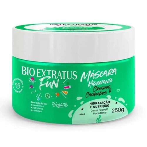 Máscara Bio Extratus Fun Hidratante Crespos E Caheados 250g