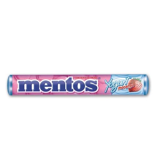 Balas Mentos Stick Sabor Yogurt Morango 38g
