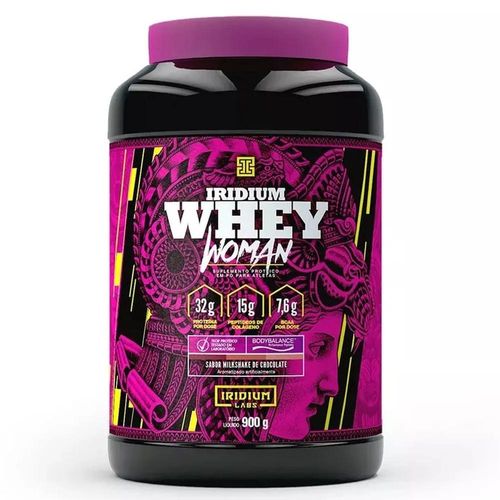 Whey Woman Iridium Pó Proteina Feminino Sabor Chocolate 900g
