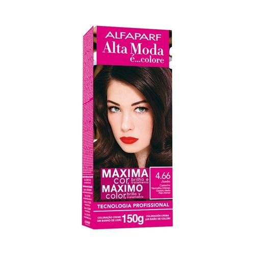 Coloração Alta Moda É... Colore N° 4.66 Castanho Vermelho Intenso com 1 Unidade