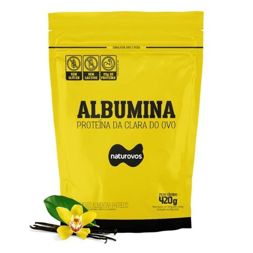 Albumina Naturovos Refil Baunilha 420g