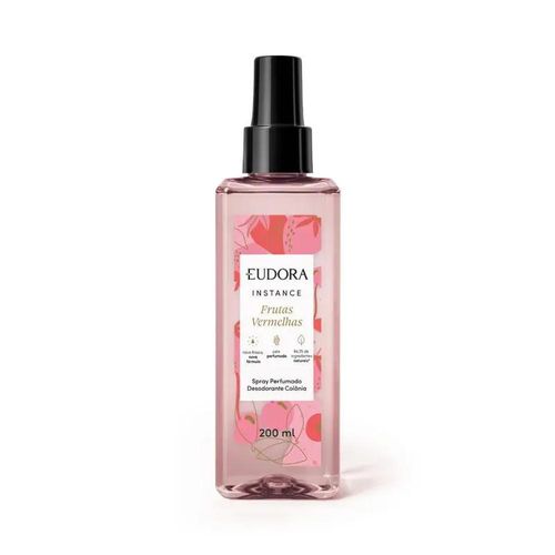 Spray Perfumado Desodorante Eudora Instance Frutas Vermelhas 200ml