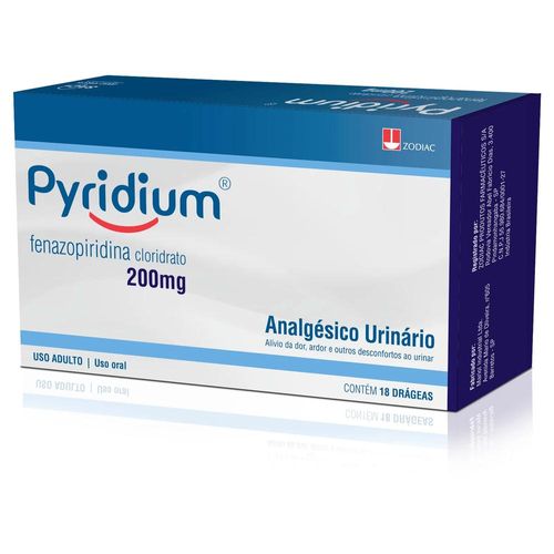Pyridium 200mg com 18 Drágeas
