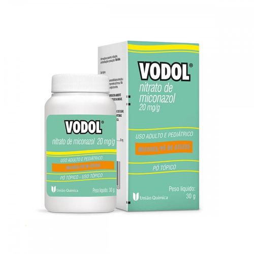 Vodol 20mg/g Pó de Uso Dermatológico Frasco 30g