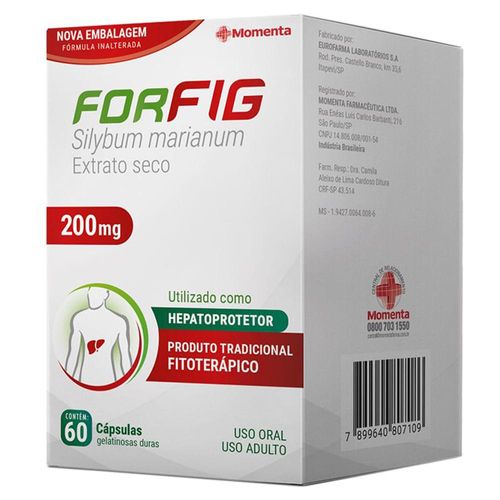 Forfig 200mg com 60 Cápsulas Gelatinosas Duras