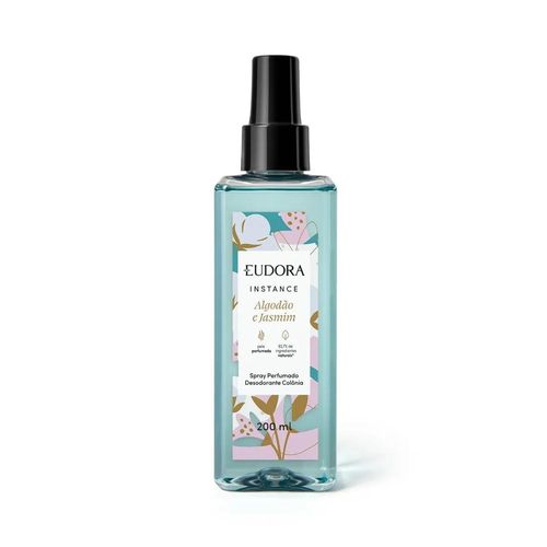Spray Perfumado Desodorante Eudora Instance Algodão E Jasmim 200ml