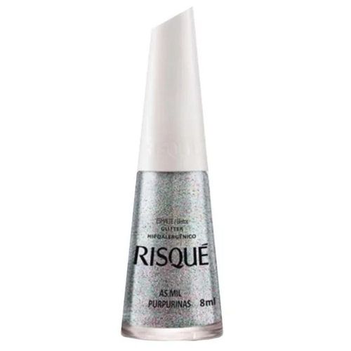 Esmalte Risqué Glitter Mil Purpurinas 8ml