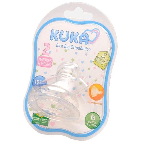 Bico Kuka Big Ortodôntico Silicone Tamanho Nº 2 com 1 Unidade