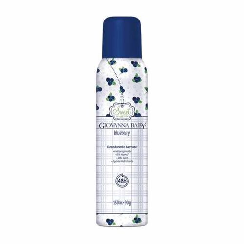Desodorante Aerosol Giovanna Baby Sweet Blueberry 150ml