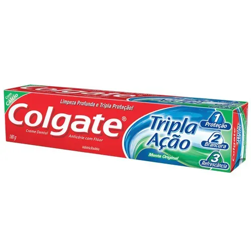 Creme Dental Colgate Tripla Ação Menta Original 180g