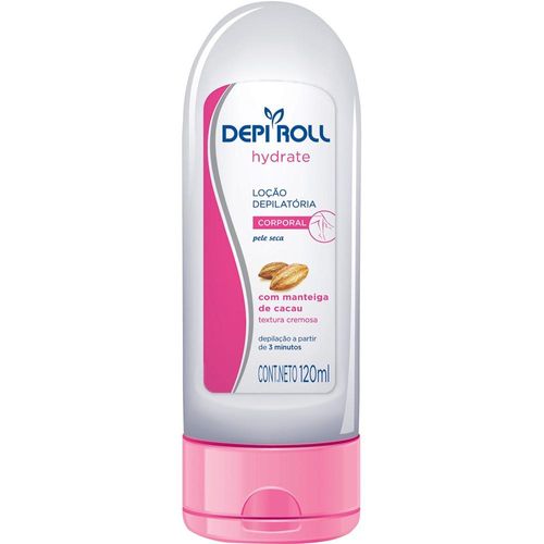 Loção Depilatória Corporal Depi Roll Manteiga de Cacau Peles Secas 120ml