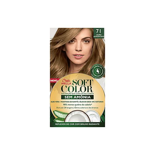 Coloração Soft Color Wella 71 Louro Acinzentado