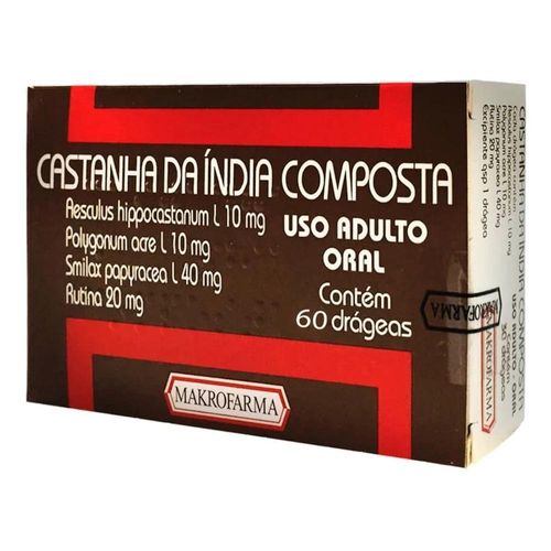 Castanha da Índia Composta com 60 Drágeas