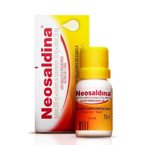Neosaldina 30mg/ml + 300mg/ml + 50mg/ml Solução de Uso Oral Frasco Gotejador 15ml