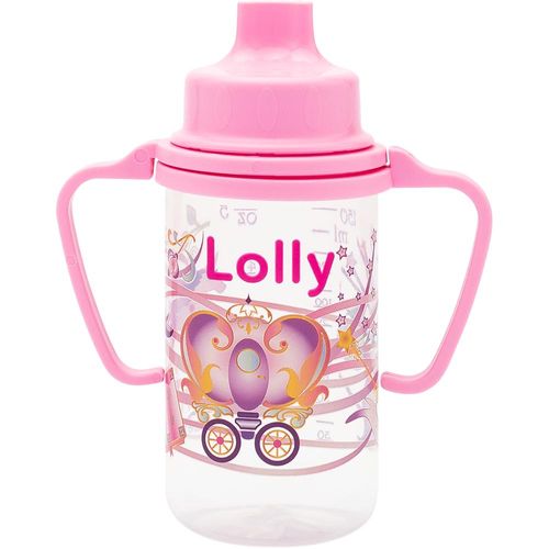 Copo Tip Rosa Educativo com Alça Lolly 150ml
