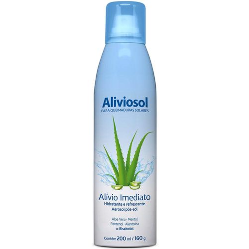 Spray Pós-sol Hidratante e Refrescante Aerosol Aliviosol 200ml