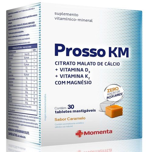 Prosso KM com 30 Tabletes Mastigáveis