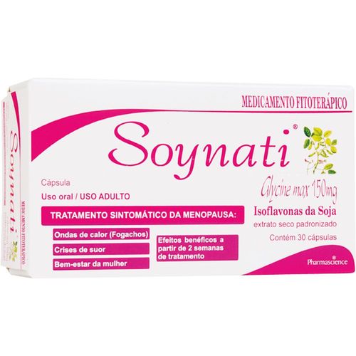 Soynati 150mg com 30 Cápsulas Gelatinosas Duras