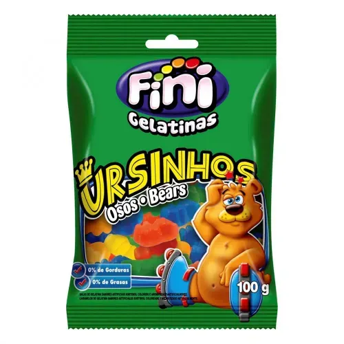 Bala de Gelatina Ursinhos Fini 100g