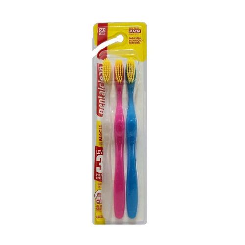 Dentalclean Escova Dental Adulto Magic Macia Pague 2 e Leve 3 Unidades