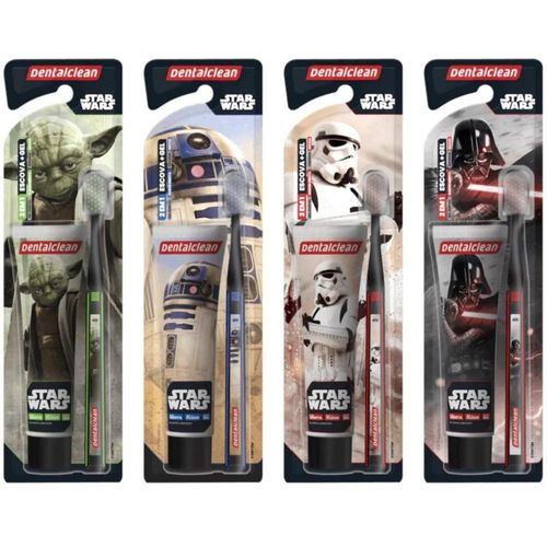 Kit Dentalclean Star Wars com Gel Dental 50g + 1 Escova Dental Macia Juvenil
