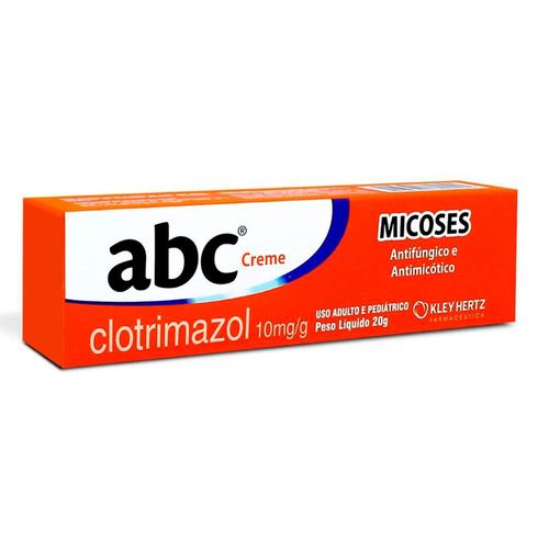 ABC 10mg/g Creme de Uso Dermatológico Bisnaga 20g