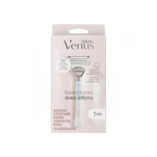 Aparelho de Depilar Recarregável Gillette Venus Especial para Área Íntima com 1 Unidade