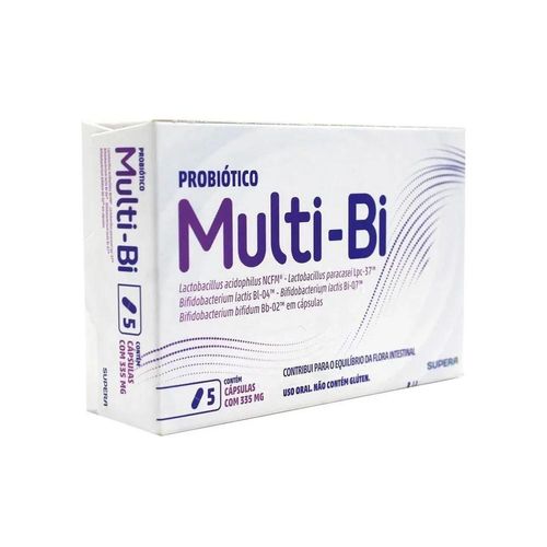 Probiótico Multi-Bi 495mg com 5 Cápsulas