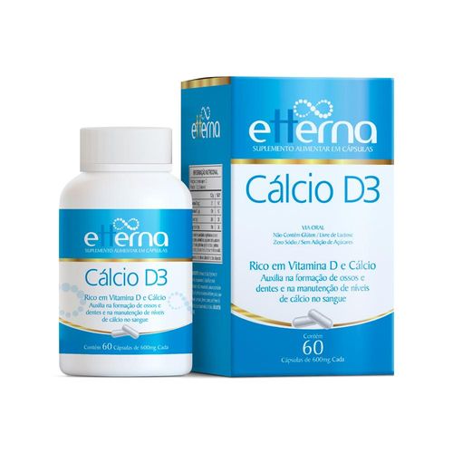 Cálcio D3 Etterna com 60 Cápsulas