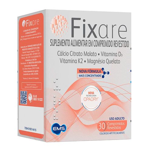 Suplemento Alimentar Fixare com 30 Comprimidos Revestidos