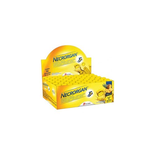 Necrorgan Solução Oral Sabor Abacaxi com 60 Flaconetes com 10ml