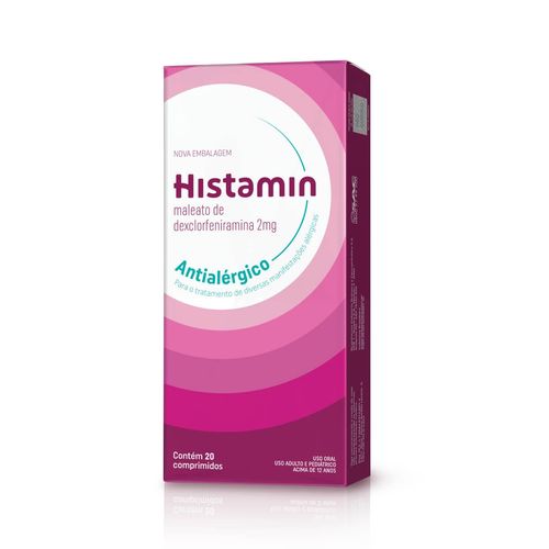 Histamin 2mg com 20 Comprimidos