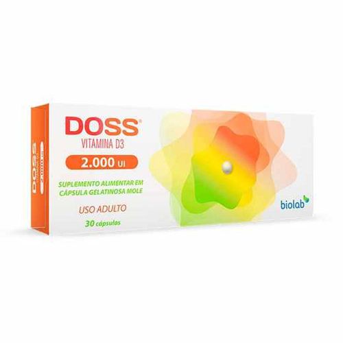 Vitamina D Doss 2.000UI Biolab Sanus Sanus com 30 Cápsulas