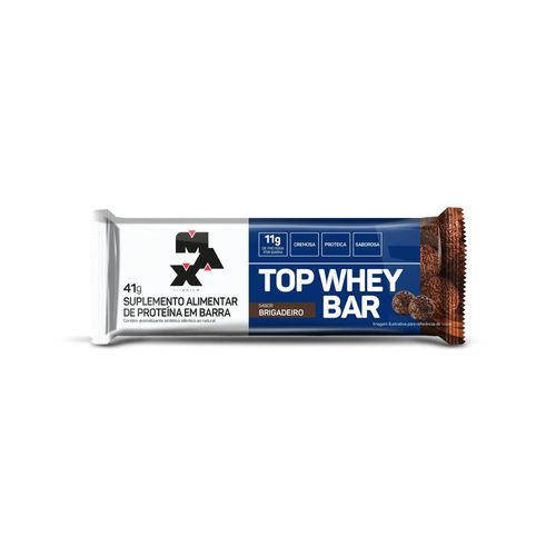 Barra de Proteína Top Whey Bar Max Titanium Brigadeiro 41G