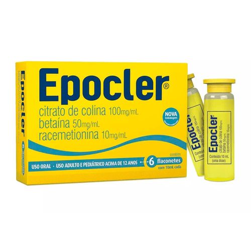 Epocler 100mg/ml + 50mg/ml + 10mg/ml Solução de Uso Oral com 6 Flaconetes com 10ml