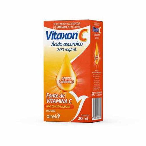 Vitamina C 200mg/ml Vitaxon Gotas Sabor Caramelo 20ml